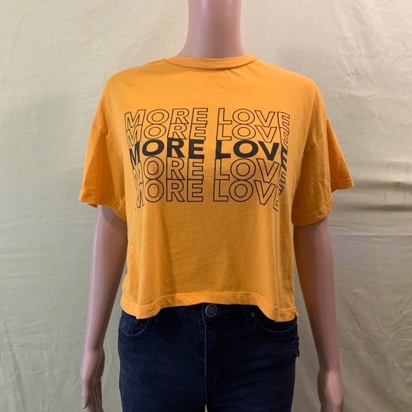 Forever 21 Tops - 💛Oversized “More Love” Cropped Graphic Tee💛